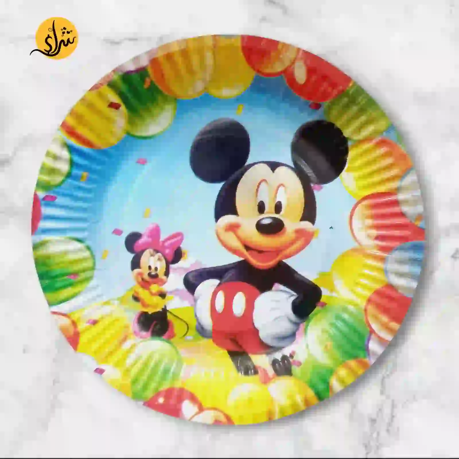 Mickey Mouse-Themed Plates – 10 Pieces